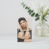 Model Acress Business Card Visitenkarte (Stehend Vorderseite)