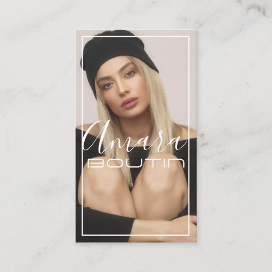 Model Acress Business Card Visitenkarte (Vorderseite)