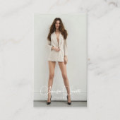 Model Acress fügen Sie Ihre eigene Foto Business C Visitenkarte (Vorderseite)