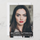 Model Actor 12x18 Comp Card 1 Foto Blende Einladung (Vorderseite)