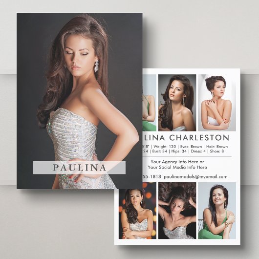 Model Actor 12x18 Comp Zed Card 7 Foto 2 Seite Einladung