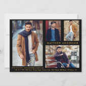 Model Actor 4 Foto - Black Gold Comp Card (Vorderseite)