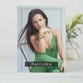 Model Actor 5.12x18.5 Pro Comp/Zed Card 7 Foto Einladung (Stehend Vorderseite)