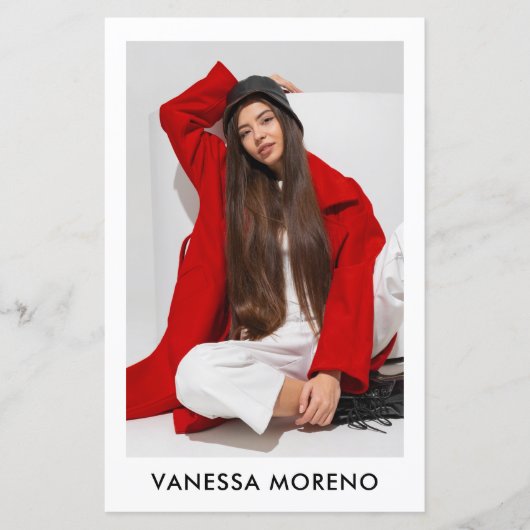 Model Actor Comp Card 4 Foto 2 Weißer Flyer (Vorderseite)