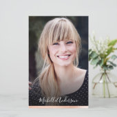 Model Actor Comp Card 4 Foto Back Script (Stehend Vorderseite)