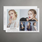 Model Actor Comp Card 6 Foto 12x18 Einladung