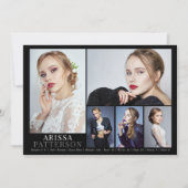 Model Actor Comp Card 6 Foto 12x18 Einladung (Vorderseite)