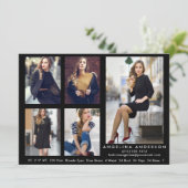 Model Actor Comp Card Black - 5 Fotos (Stehend Vorderseite)