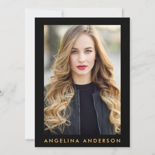 Model Actor Comp Card Gold - 4 Foto zurück (Vorderseite)