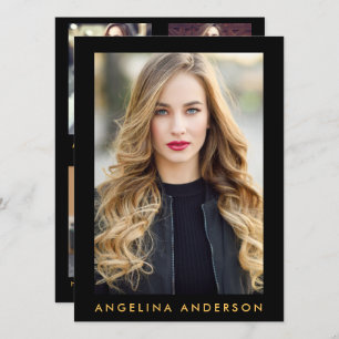 Model Actor Comp Card Gold - 4 Foto zurück