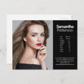 Model Actor Comp PostCard 1 Fotovorlage Postkarte (Vorne/Hinten)