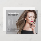 Model Actor Comp PostCard 1 Fotovorlage Postkarte (Vorne/Hinten)