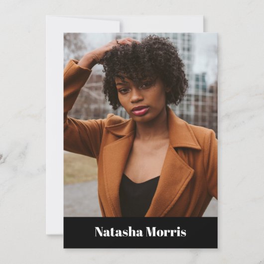 Model Actor Dancer 4 Foto Comp Einladung (Vorderseite)