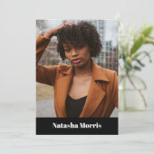 Model Actor Dancer 4 Foto Comp Einladung (Stehend Vorderseite)