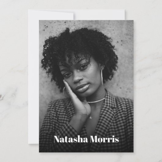 Model Actor Dancer 4 Foto Comp Einladung (Vorderseite)