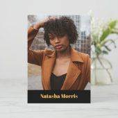 Model Actor Dancer 4 Foto Comp Einladung (Stehend Vorderseite)