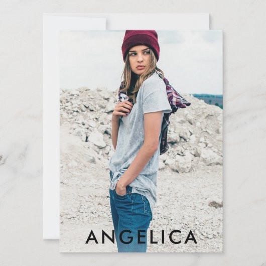 Model Actor Foto Beruflich Comp Card Blank (Vorderseite)