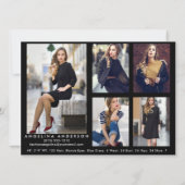 Model Actor Foto Pro Comp Card - 5 Foto Zurück B (Rückseite)