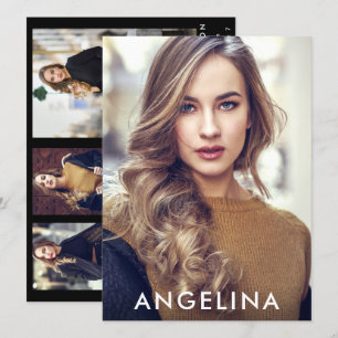 Model Actor Foto Pro Comp Card 5 Foto Zurück B