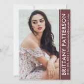 Model Actor Foto Pro Comp Card Rust Strip Einladung (Vorderseite)