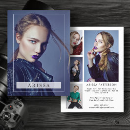 Model Actor Pro 5.12x18.5 Comp/Zed Card 5 Foto Einladung