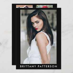 Model Actor Pro Comp Card Female 5 Foto Einladung