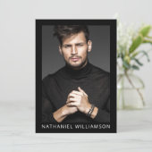 Model Actor QR Code 4 Fotos Pro Comp Karte (Stehend Vorderseite)