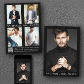 Model Actor QR Code 5 Fotos Pro Comp Karte