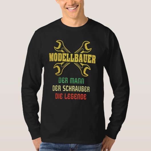 Model Builder-Redewendungen Modellmodell für männl T-Shirt (Vorderseite)