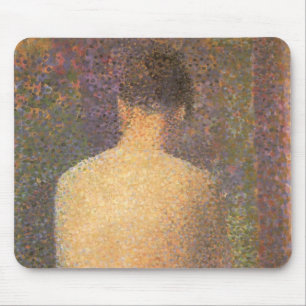 Model From Behind by Georges Seurat, Vintage Kunst Mousepad
