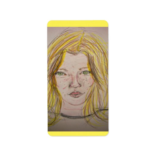 Model Girl Adressaufkleber (Vorne)