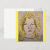 Model Girl Einladung (Vorne/Hinten)