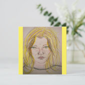 Model Girl Einladung (Stehend Vorderseite)