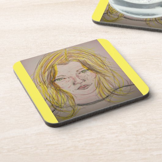 Model Girl Getränkeuntersetzer (Linke Seite)