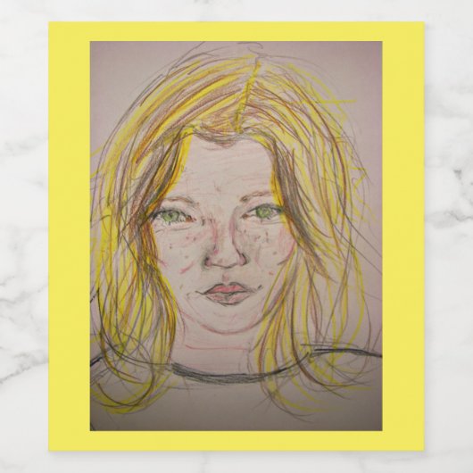 Model Girl Weinetikett (Einzelnes Label)