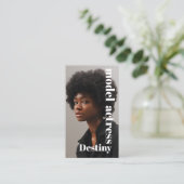 Model Headshot Fotograf Business Card Visitenkarte (Stehend Vorderseite)