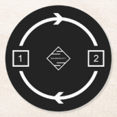Model_Loop Runder Pappuntersetzer (Vorderseite)