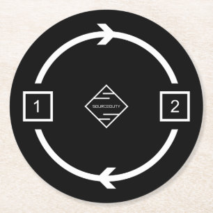 Model_Loop Runder Pappuntersetzer