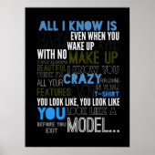 Model Lyric Poster (Vorne)