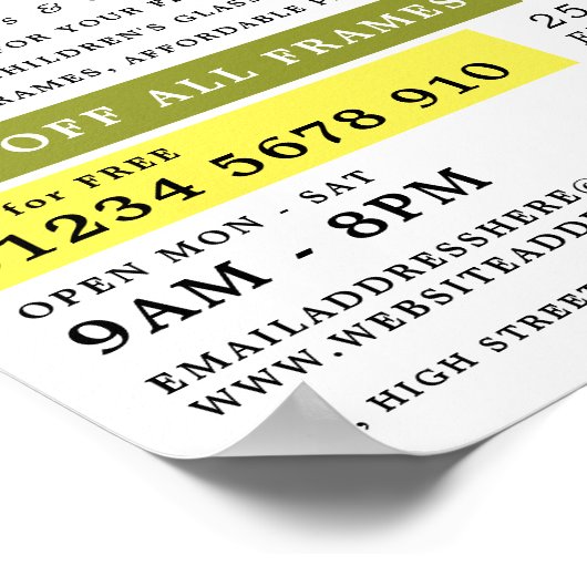 Model, Optikerin, Technikerin Poster (Ecke)