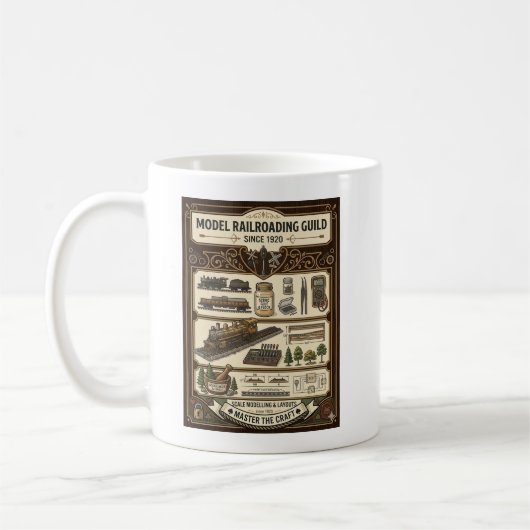 Model Railroading Guild - Meister des Miniaturmode Kaffeetasse (Links)
