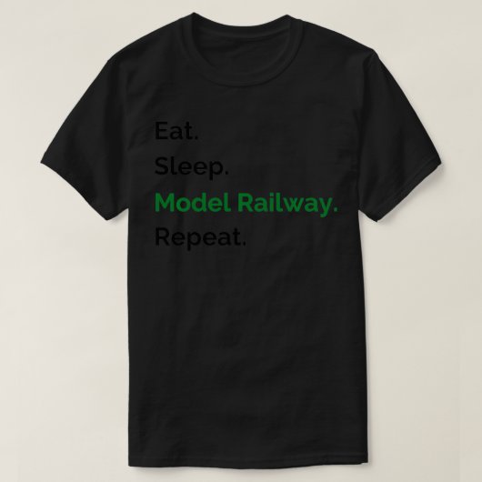 Model Railway Gift For Men Train Enthusiast Engine T-Shirt (Design vorne)