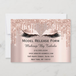 Model Release Form Makeup Artist Rose Einladung