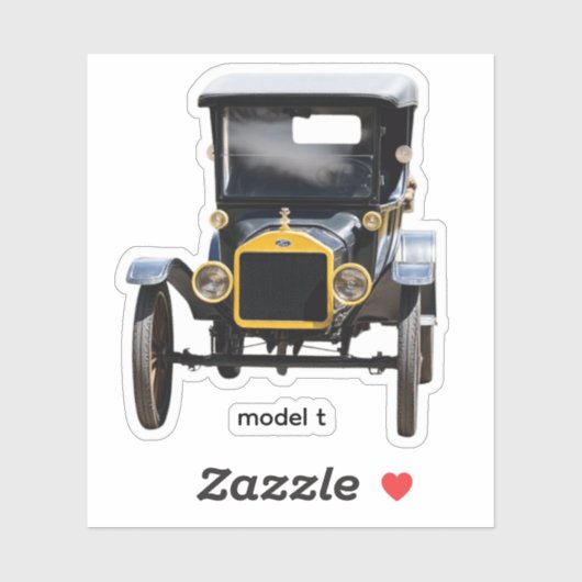 MODEL T AUFKLEBER (Blatt)