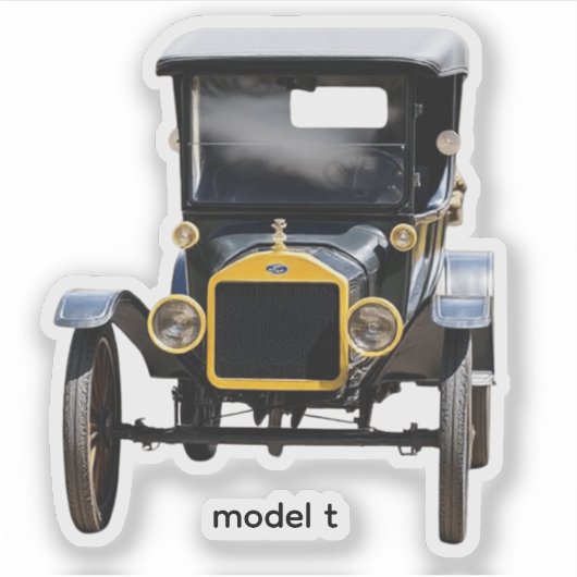 MODEL T AUFKLEBER (Vorderseite)