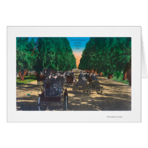 Model-T-Fords auf der Kearney AvenueFresno, CA