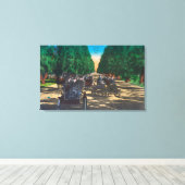 Model-T-Fords auf der Kearney AvenueFresno, CA Leinwanddruck (Insitu (Holzboden))