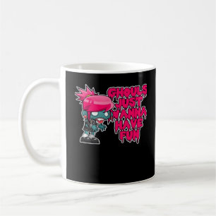 Model Vintage Fotografie Ghule Nur Um Spaß Zu Habe Kaffeetasse