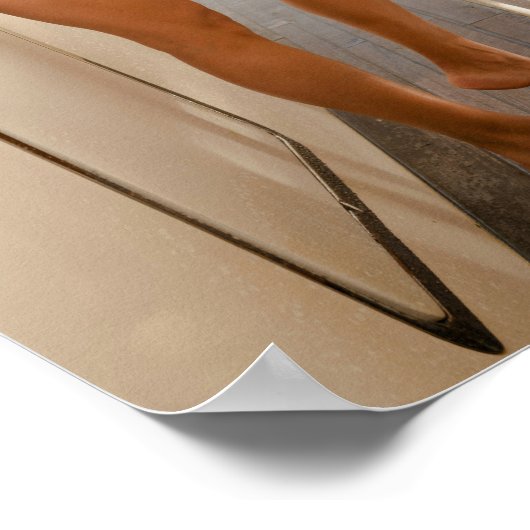 Model Wearing A Black Bikini Poster (Ecke)