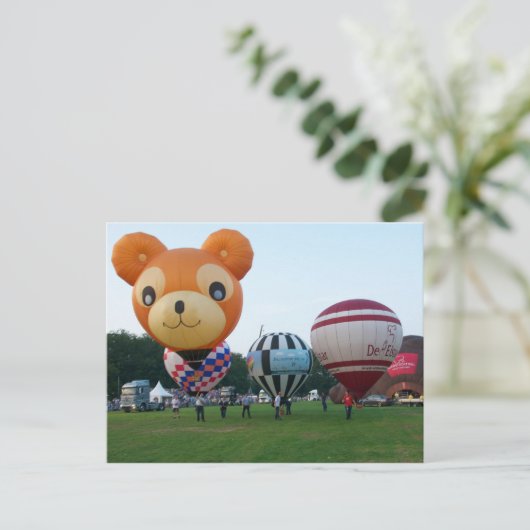 Modelballon fiesta postkarte (Stehend Vorderseite)